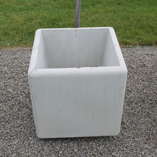 Smooth finish square commercial looking planter 
