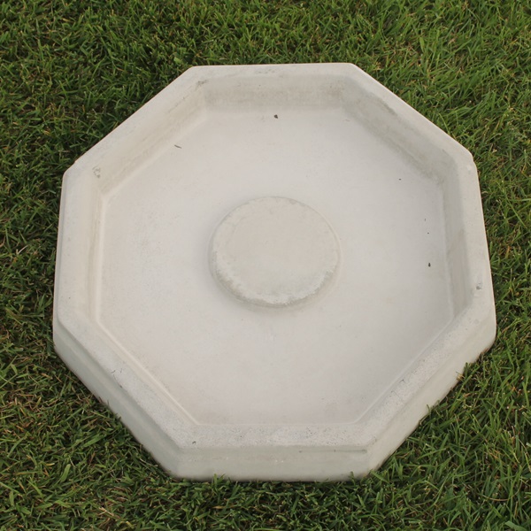 Medium Octagon Medium Bird Bath top