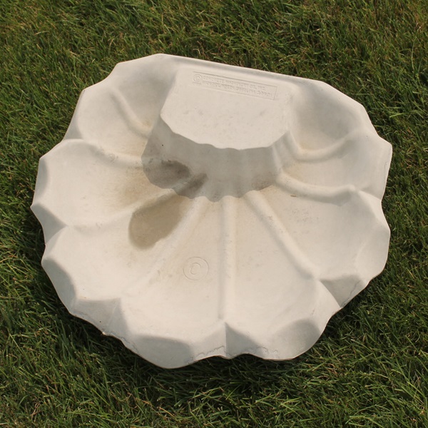 Seashell Medium Bird Bath top