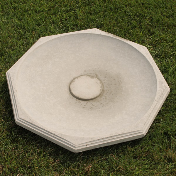 Thick Octagon Large Bird Bath Top