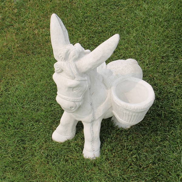 Donkey with Baskets Concrete Garden Supply
