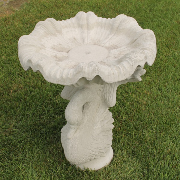 Swan Scroll Set Concrete Garden Supply
