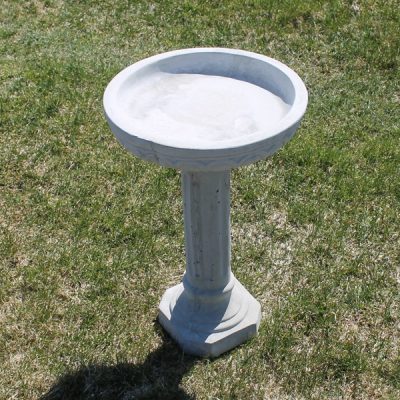 Short Hexagon Bird Bath | Concrete Garden Supply