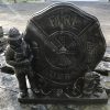 Fire Monument P Bronze Concrete Garden Supply