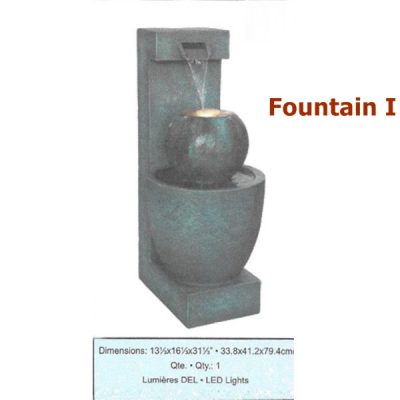 Fountain I – Modern Spillway Ball Fountain