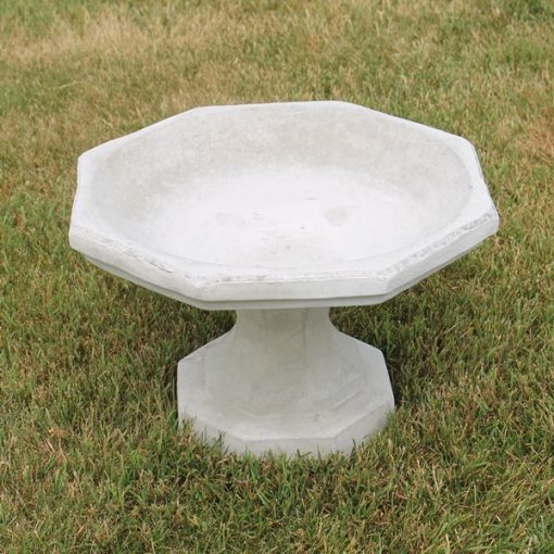 Short Hexagon Bird Bath