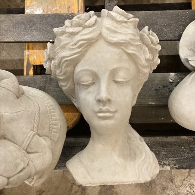 Lady Head Planter with Flowers
