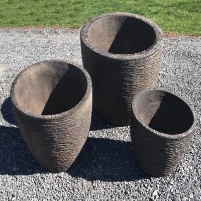 Set of Modern High/Low Planter -Small, Medium & Large