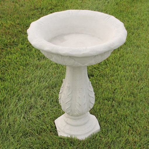 Tobacco Leaf Bird Bath