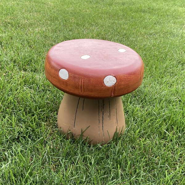 Mushroom Seat Or Toad Stool Concrete