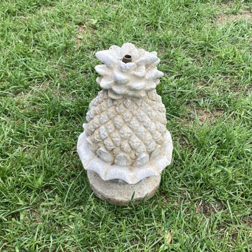 Pineapple fountain topper N Concrete Garden Supply