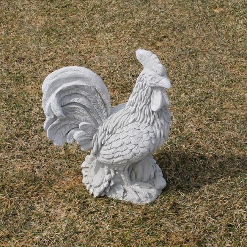 Rooster with Sunflower N Concrete Garden Supply