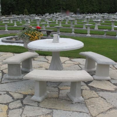 Tile Table with 3 Benches