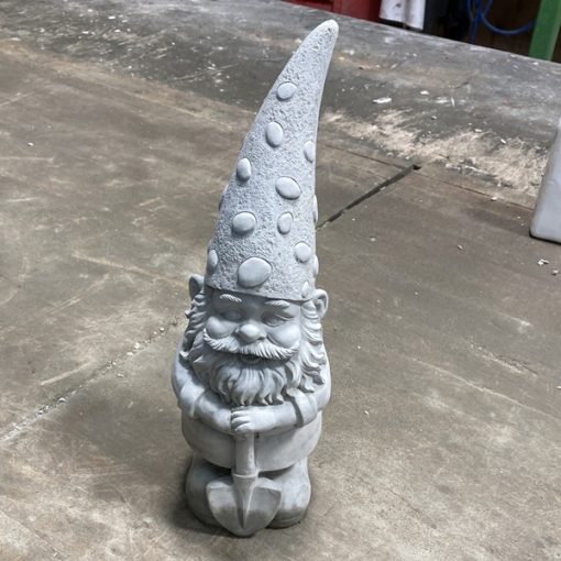 Gnome with Shovel N Concrete Garden Supply