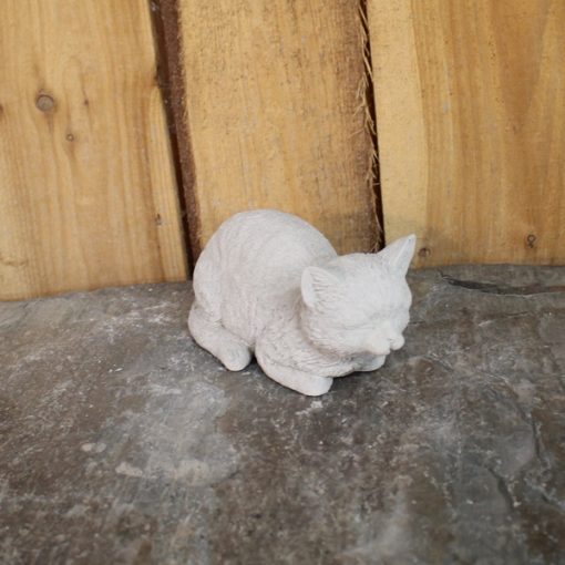 Small Crouching Cat Kitten N Concrete Garden Supply