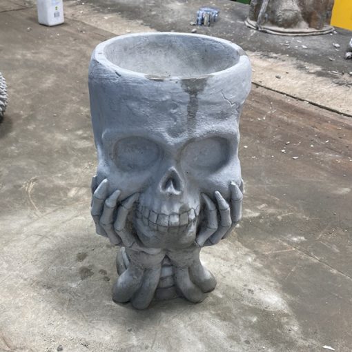 Skull Planter N Concrete Garden Supply