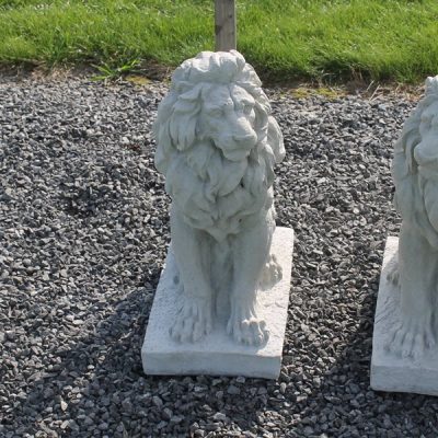 Left Sitting Lion (head turned Left) N Concrete Garden Supply