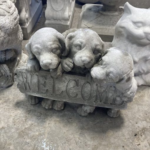 Welcome 3 Dogs Concrete Garden Supply