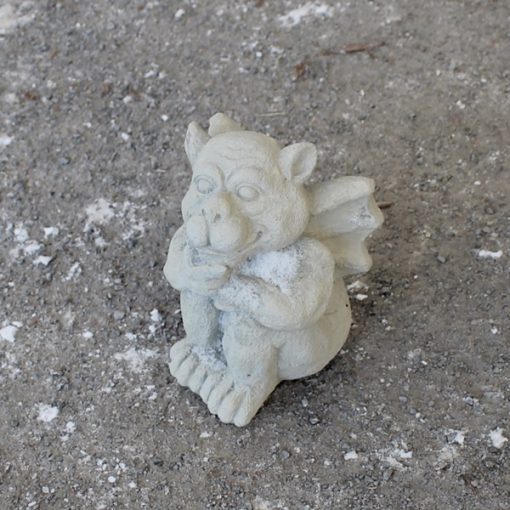 Friendly Gargoyle with hand at chin 1 N Concrete Garden Supply