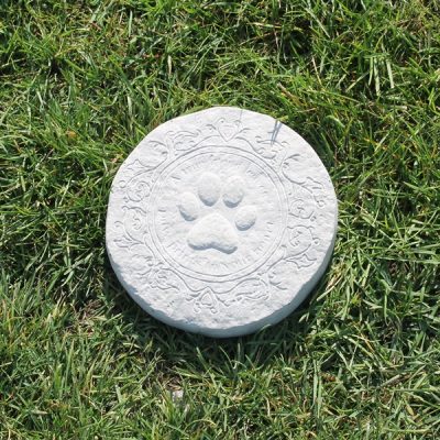 Dog Memorial Round Stone