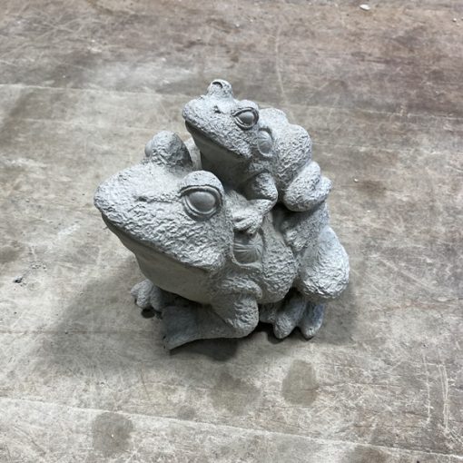 Twin Frog or Piggy Back Frogs N Concrete Garden Supply