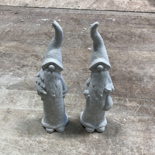 Winter Pair of Gnomes N Concrete Garden Supply