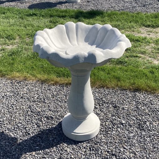 Tulip Curved Lane Medium Bird Bath N Concrete Garden Supply