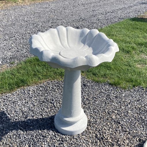 Tulip Straight Lane Medium Bird Bath N Concrete Garden Supply