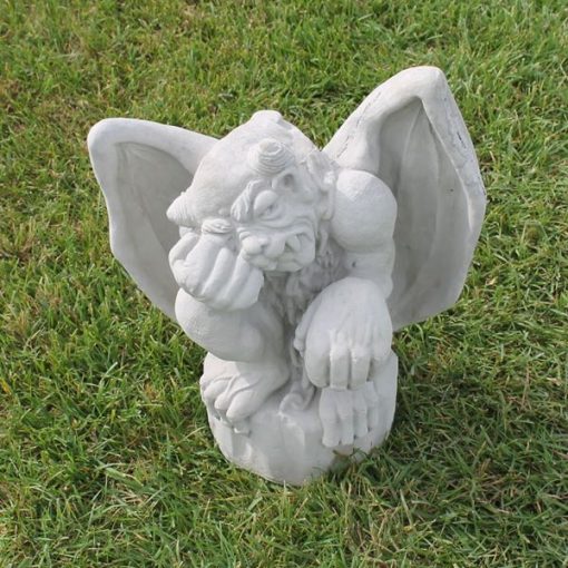 Disgruntled Gargoyle with Wings N Concrete Garden Supply