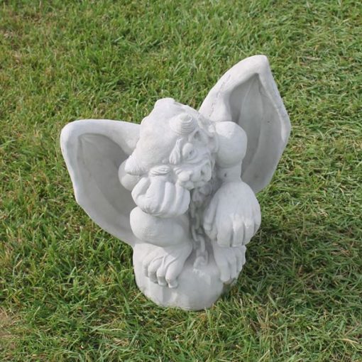 Disgruntled Gargoyle with Wings1 N Concrete Garden Supply