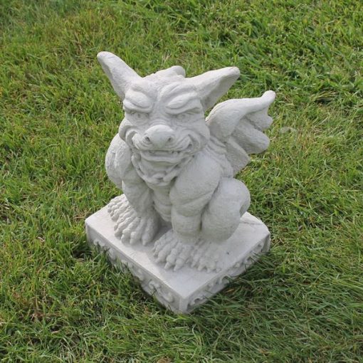 Gargoyle on Fancy Base1 N Concrete Garden Supply