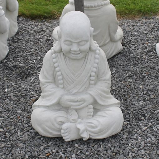 Large Buddha Boy with Beads 1 N Concrete Garden Supply