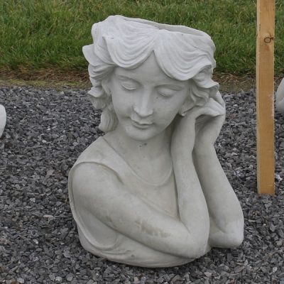 Oversized Lady Head Planter with Hands at her head