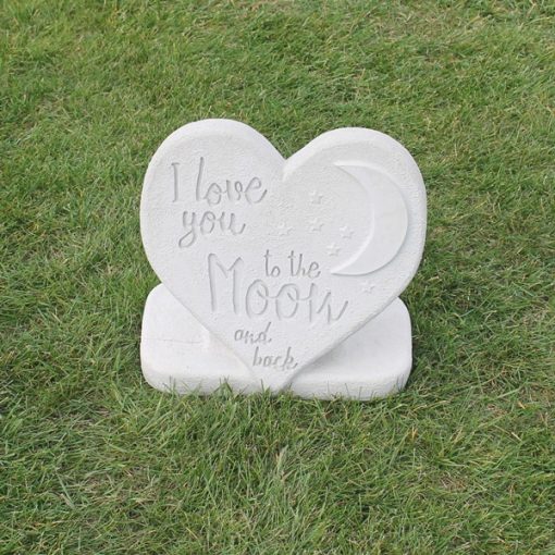 Love you to the Moon and Back N Concrete Garden Supply