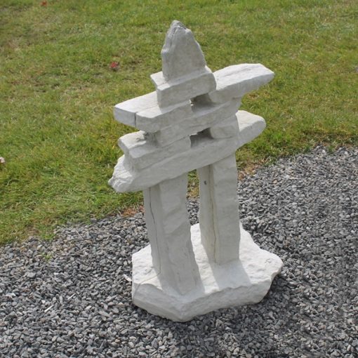 Medium Square Rock Inukshuk 1 N Concrete Garden Supply