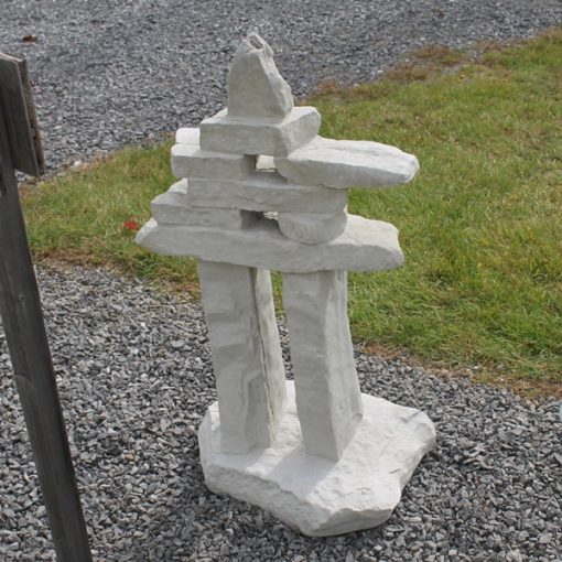 Medium Square Rock Inukshuk 2 N Concrete Garden Supply