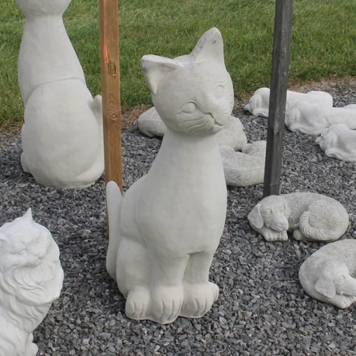 'Mr Wiskars' Large Sitting Cat1 N Concrete Garden Supply