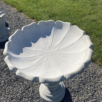 Petal Large Bird Bath Top N Concrete Garden Supply