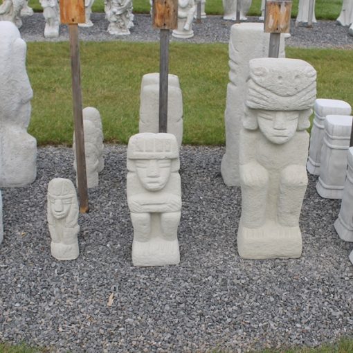 Small Medium Large Carving Tiki Mayan Egyptian N Concrete Garden Supply