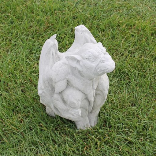 Squatting Gargoyle1 N Concrete Garden Supply