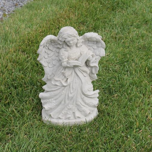 Standing Angel with Book Reading 1 N Concrete Garden Supply