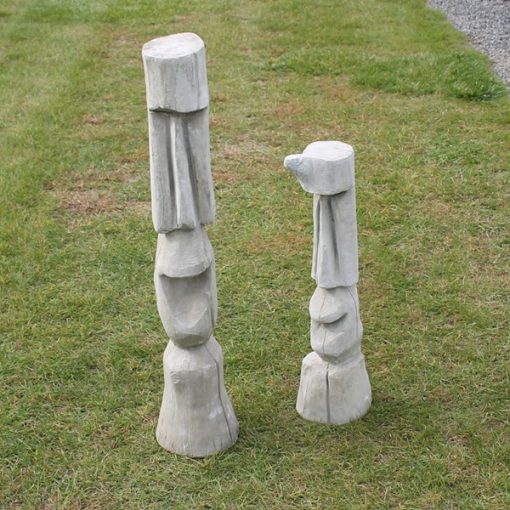 Wood Pole Carvings N Concrete Garden Supply