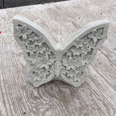 Flowered Butterfly N Concrete Garden Supply