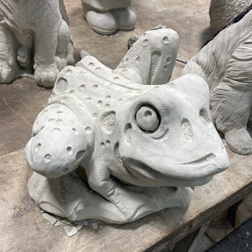 Funny Goofy Spotty Frog N Concrete Garden Supply