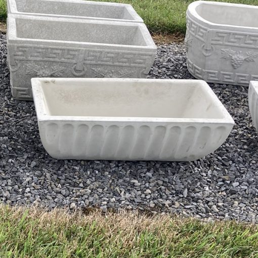 Medium Ribbed Planter N Concrete Garden Supply