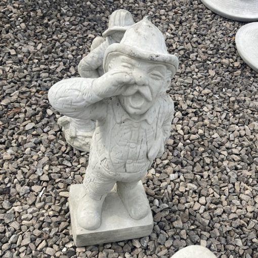 Old timer fireman N Concrete Garden Supply