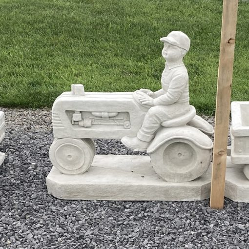 XL Tractor with Man N Concrete Garden Supply