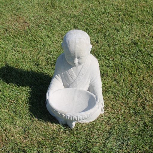 Monk with Bowl N Concrete Garden Supply