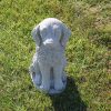 Small Sitting Fluffy Dog2 N Concrete Garden Supply