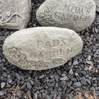 Dad’s Garden Stone with basic Flowers
